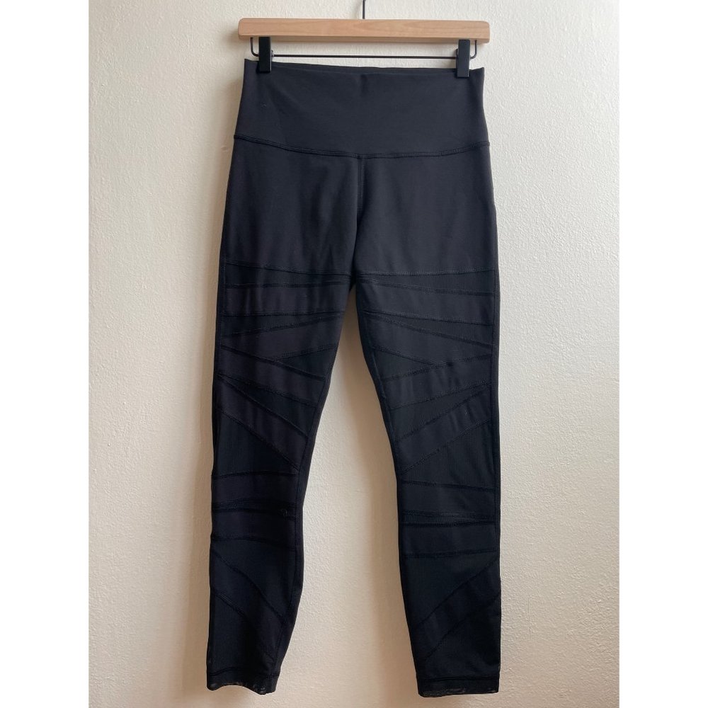 Lululemon High Times Crop Tech Mesh Leggings